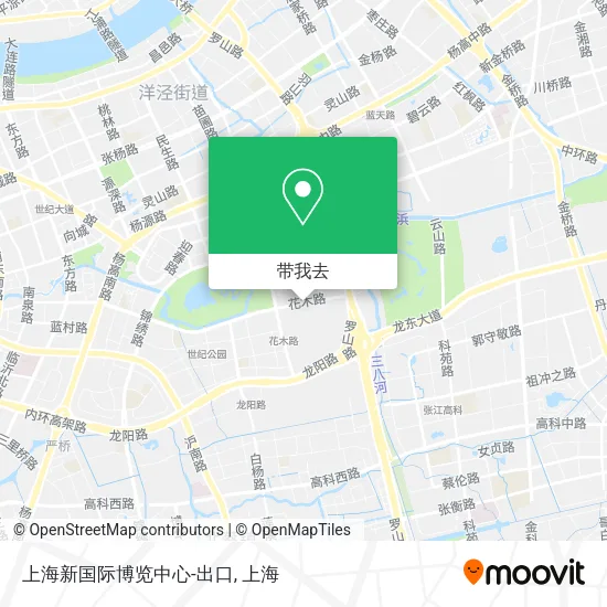上海新国际博览中心-出口地图