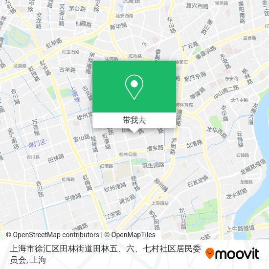上海市徐汇区田林街道田林五、六、七村社区居民委员会地图