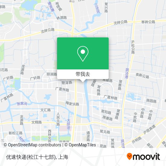 优速快递(松江十七部)地图