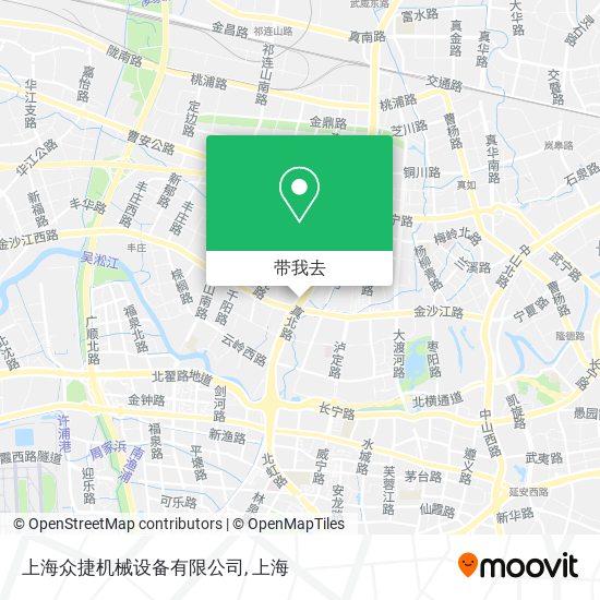 上海众捷机械设备有限公司地图