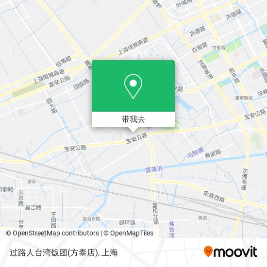 过路人台湾饭团(方泰店)地图