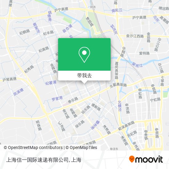 上海信一国际速递有限公司地图