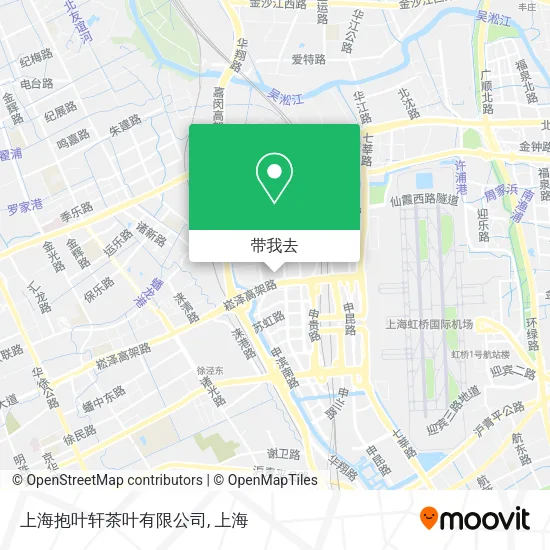 上海抱叶轩茶叶有限公司地图