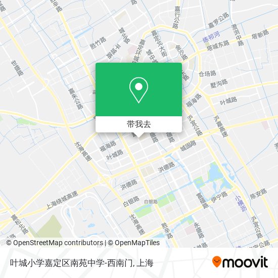 叶城小学嘉定区南苑中学-西南门地图