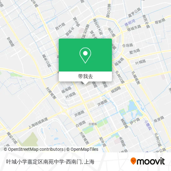 叶城小学嘉定区南苑中学-西南门地图