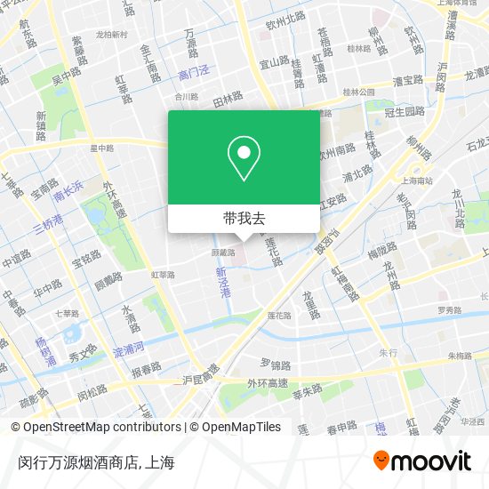 闵行万源烟酒商店地图
