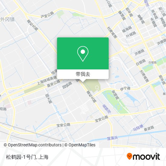 松鹤园-1号门地图