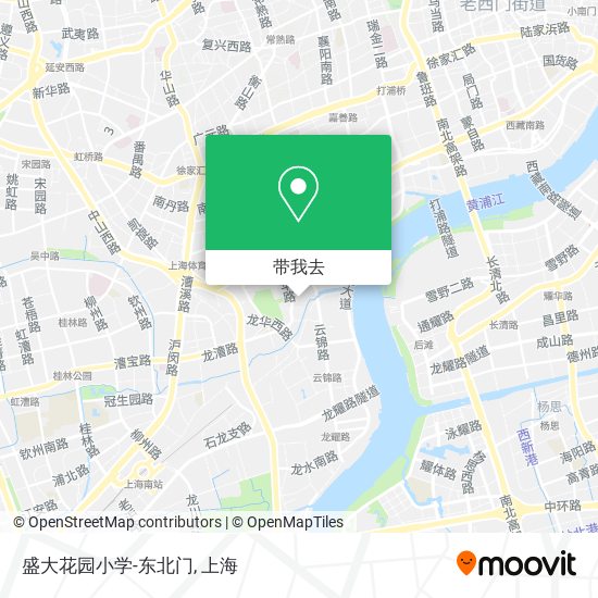 盛大花园小学-东北门地图