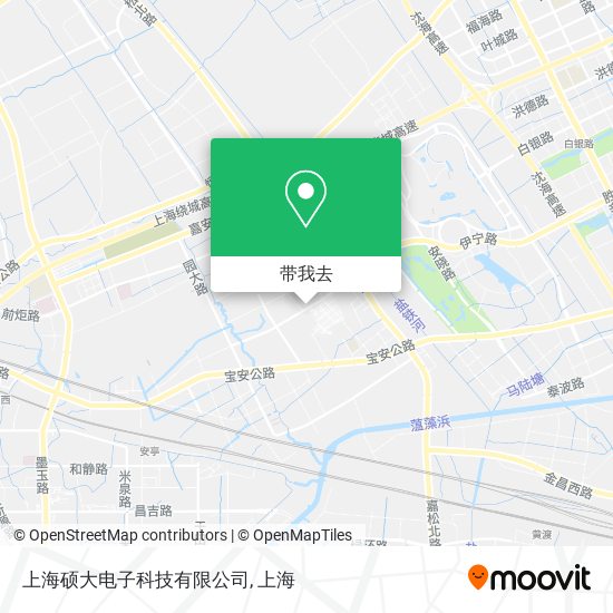 上海硕大电子科技有限公司地图
