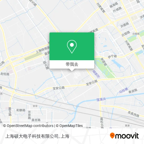 上海硕大电子科技有限公司地图