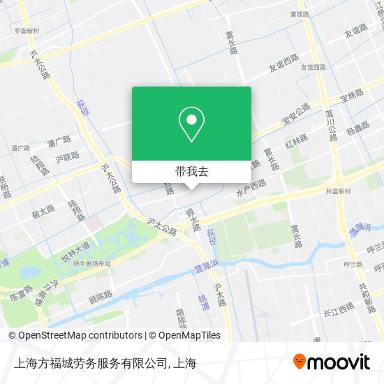 上海方福城劳务服务有限公司地图