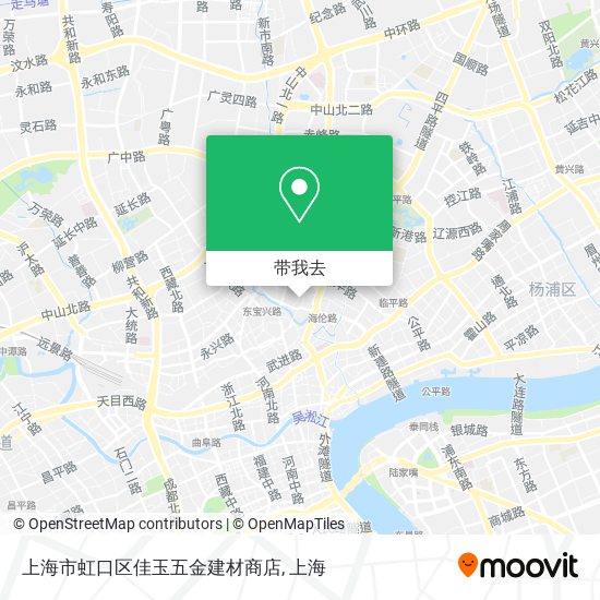 上海市虹口区佳玉五金建材商店地图