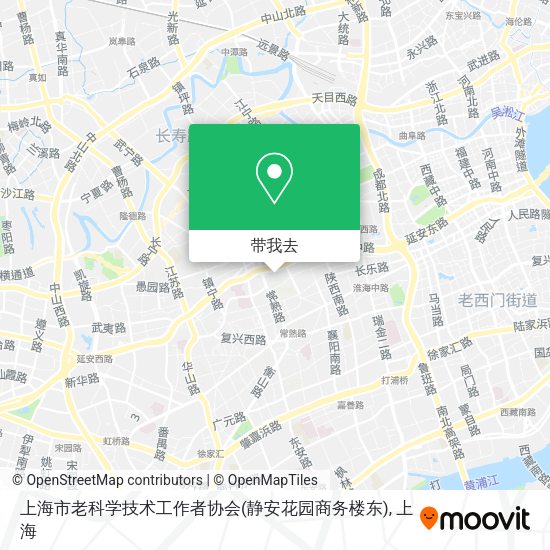 上海市老科学技术工作者协会(静安花园商务楼东)地图