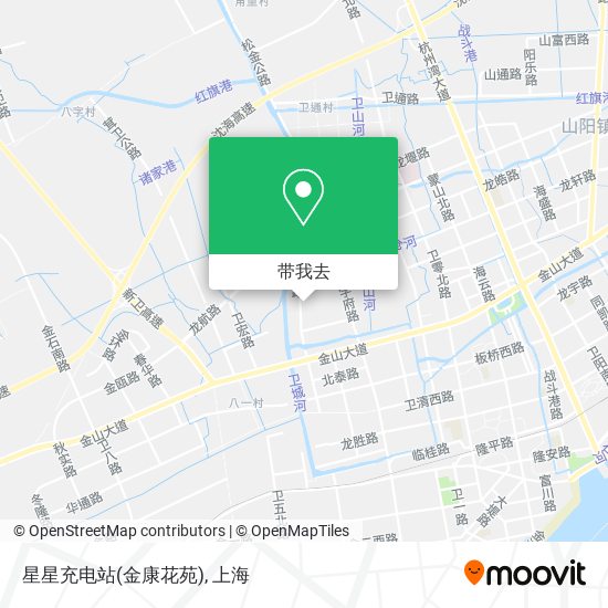 星星充电站(金康花苑)地图