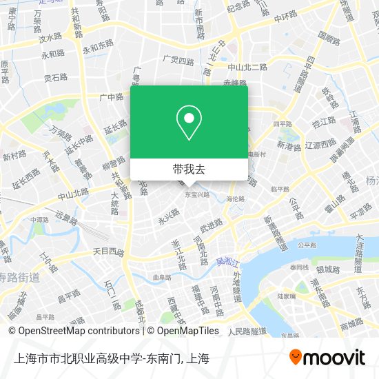 上海市市北职业高级中学-东南门地图
