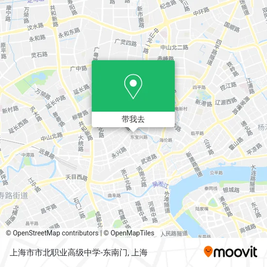 上海市市北职业高级中学-东南门地图