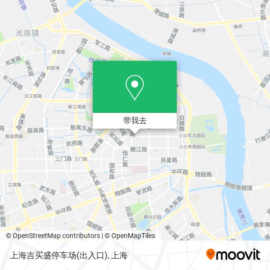上海吉买盛停车场(出入口)地图
