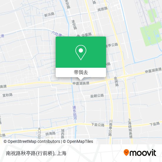 南祝路秋亭路(行前桥)地图