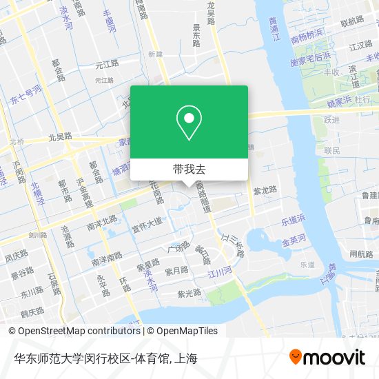 华东师范大学闵行校区-体育馆地图