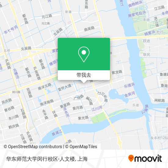 华东师范大学闵行校区-人文楼地图