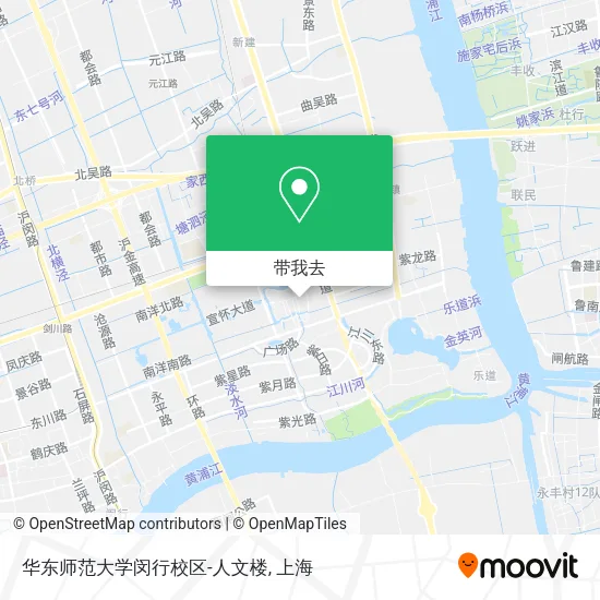 华东师范大学闵行校区-人文楼地图