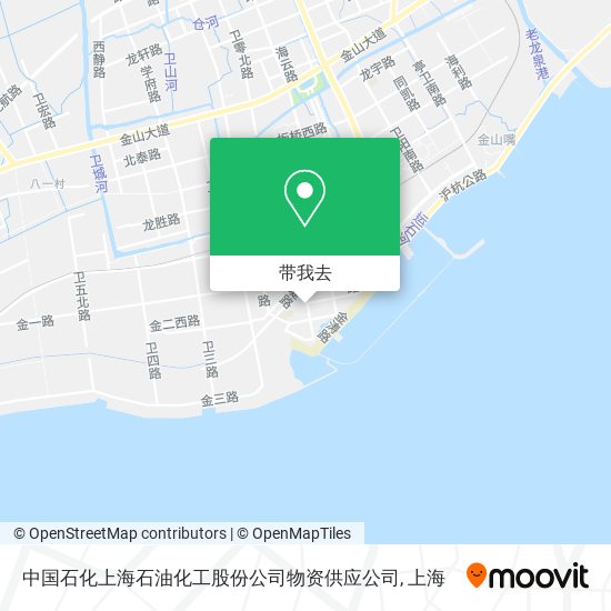 中国石化上海石油化工股份公司物资供应公司地图