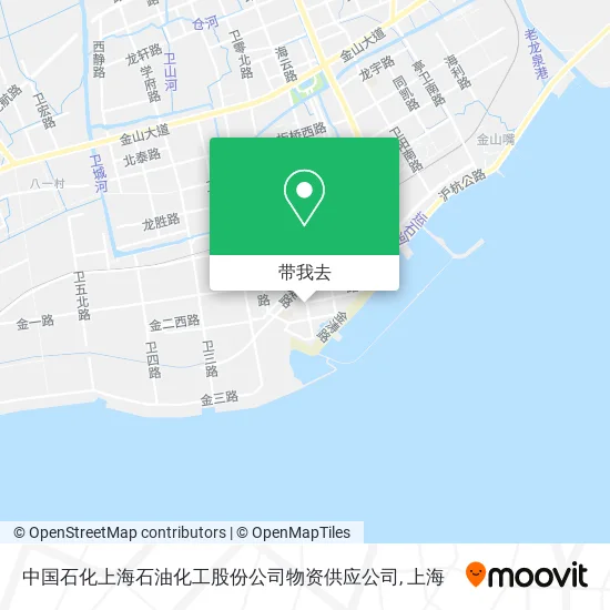 中国石化上海石油化工股份公司物资供应公司地图