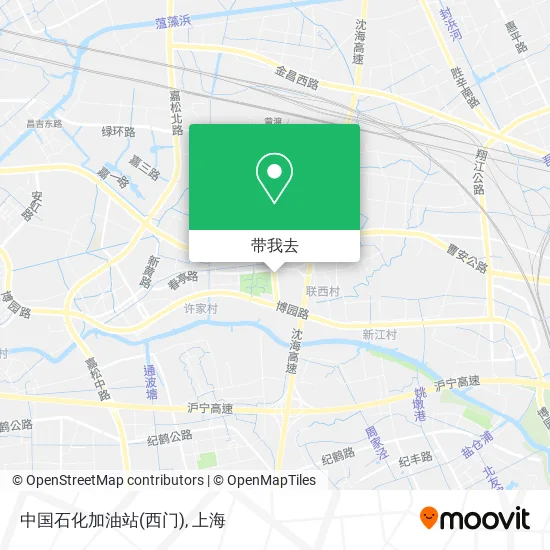 中国石化加油站(西门)地图