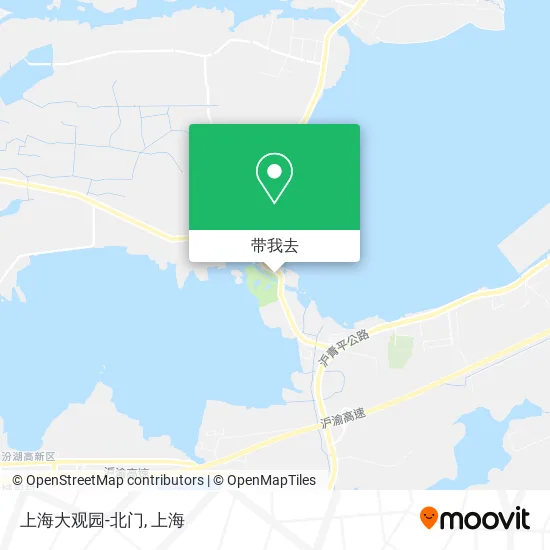 上海大观园-北门地图