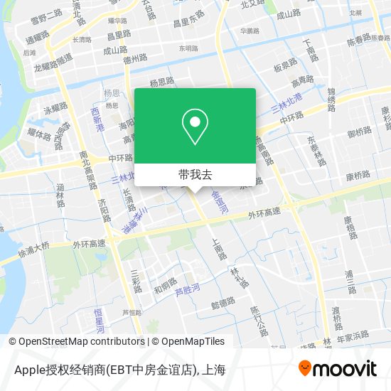 Apple授权经销商(EBT中房金谊店)地图