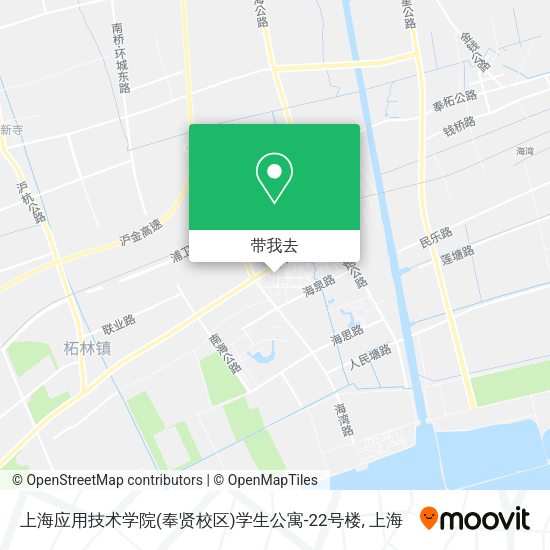 上海应用技术学院(奉贤校区)学生公寓-22号楼地图