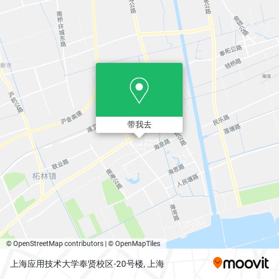 上海应用技术大学奉贤校区-20号楼地图
