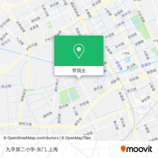 九亭第二小学-东门地图