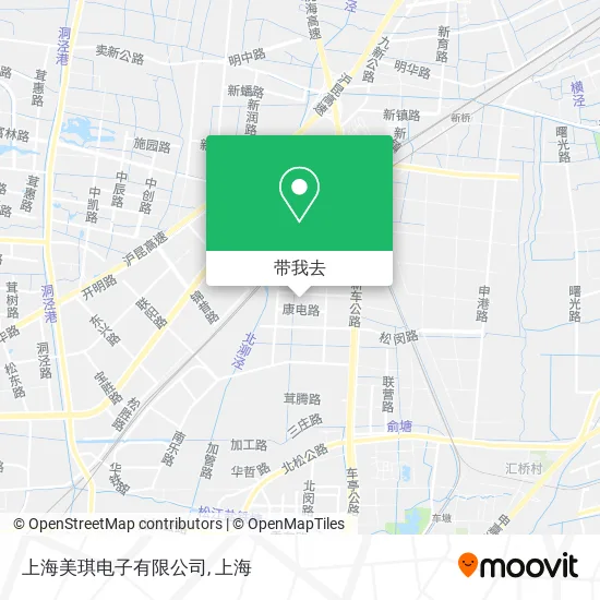 上海美琪电子有限公司地图