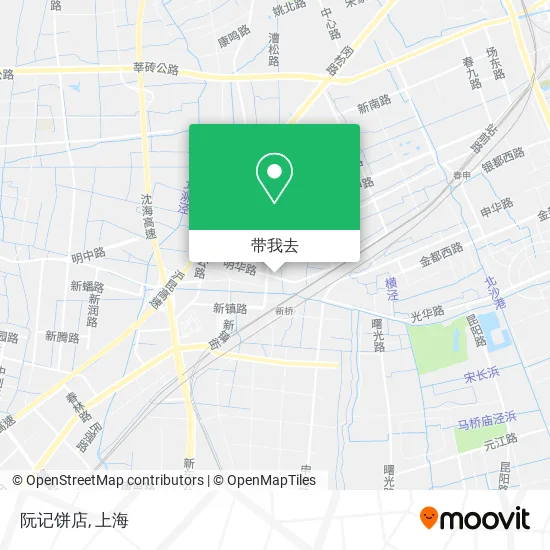 阮记饼店地图