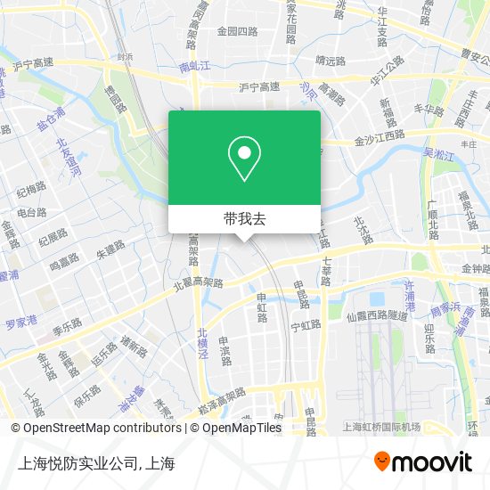 上海悦防实业公司地图