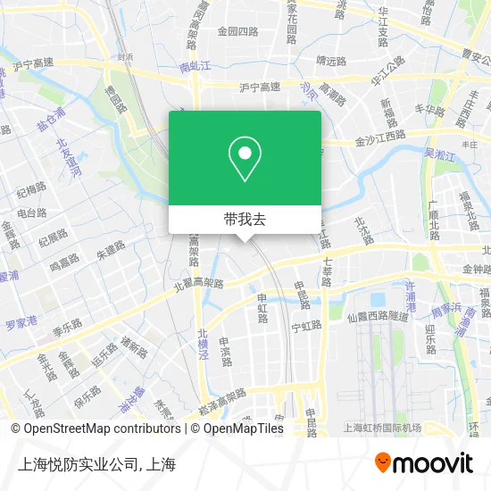上海悦防实业公司地图