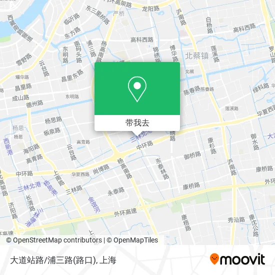 大道站路/浦三路(路口)地图