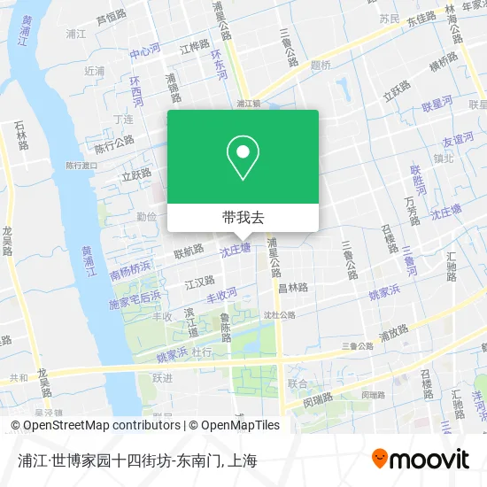 浦江·世博家园十四街坊-东南门地图