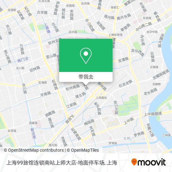 上海99旅馆连锁南站上师大店-地面停车场地图