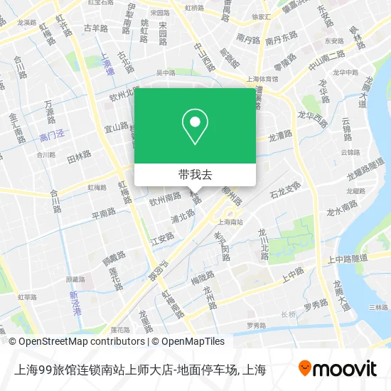 上海99旅馆连锁南站上师大店-地面停车场地图