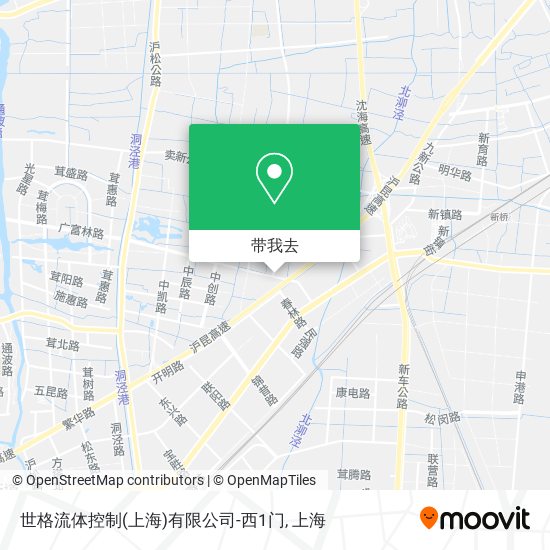 世格流体控制(上海)有限公司-西1门地图