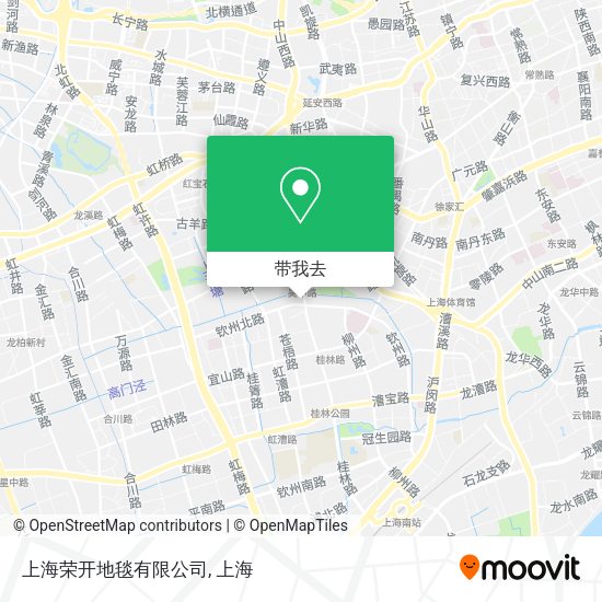 上海荣开地毯有限公司地图