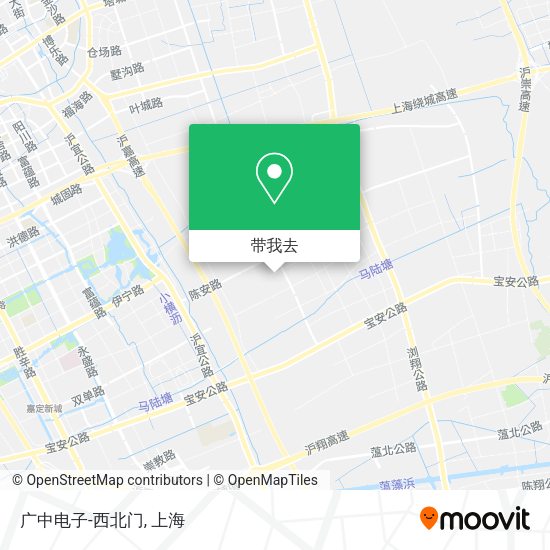 广中电子-西北门地图