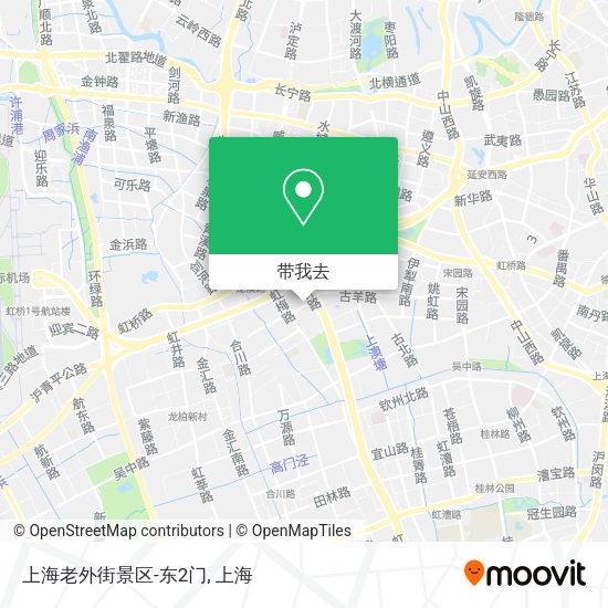 上海老外街景区-东2门地图