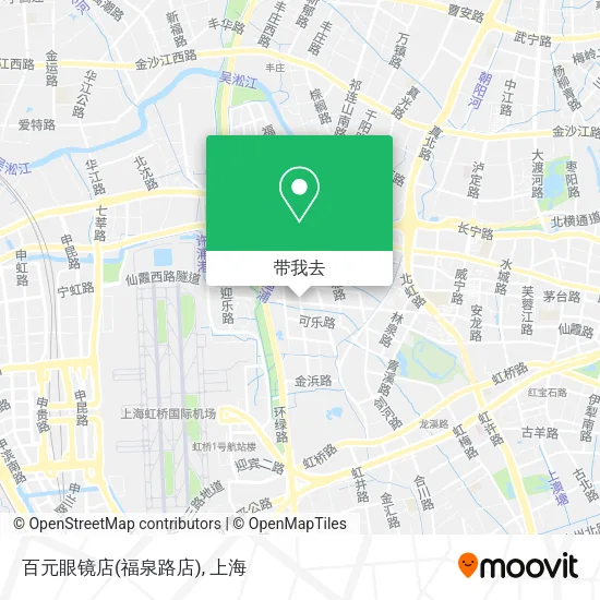 百元眼镜店(福泉路店)地图