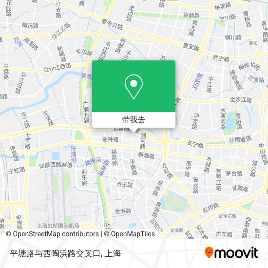 平塘路与西陶浜路交叉口地图