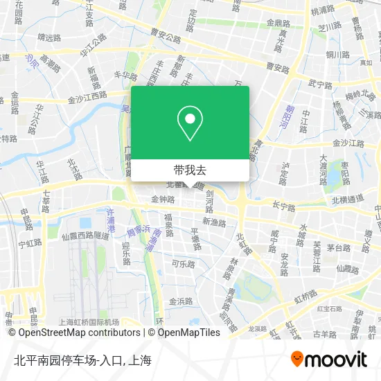 北平南园停车场-入口地图