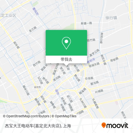 杰宝大王电动车(嘉定北大街店)地图