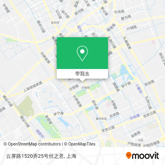 云屏路1520弄25号丝之意地图